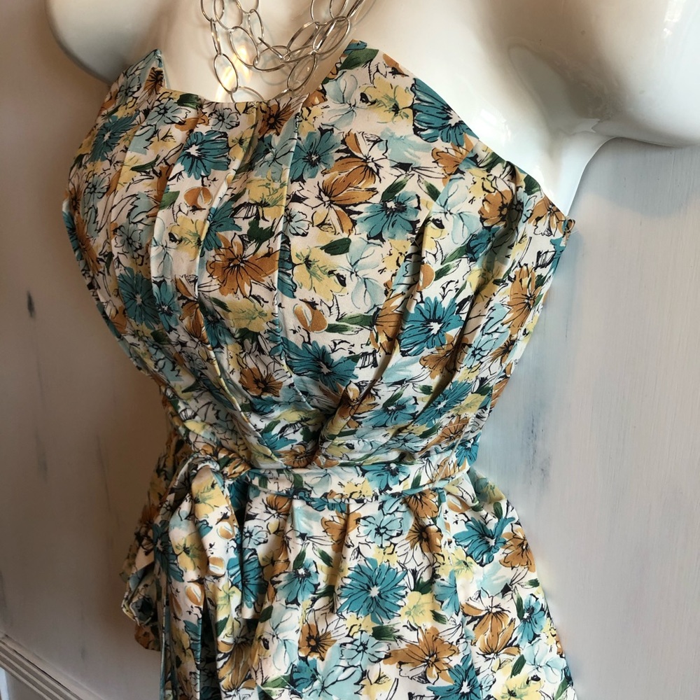 Strapless Floral